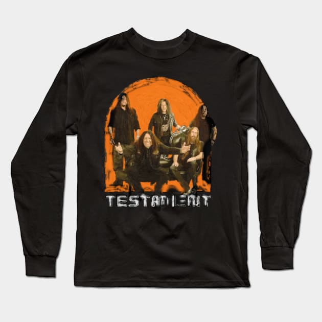 thrash metal band Long Sleeve T-Shirt by Ilutions Art